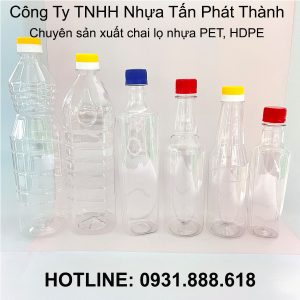 Chai dầu ăn, nước tương, nước mắm - Nhựa Tấn Phát Thành - Công Ty TNHH Nhựa Tấn Phát Thành